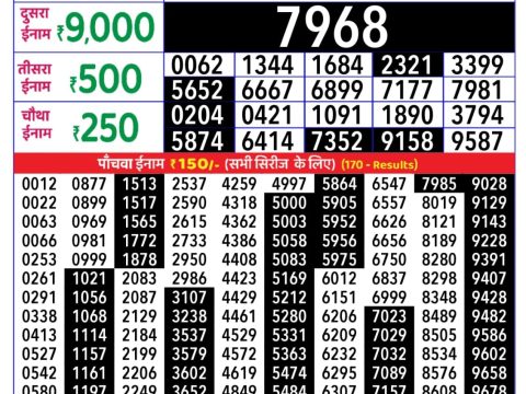 Rajshree Lottery Result Today