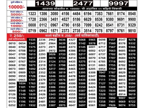 Rajshree Lottery Result Today