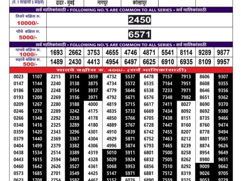 Rajshree Lottery Result Today