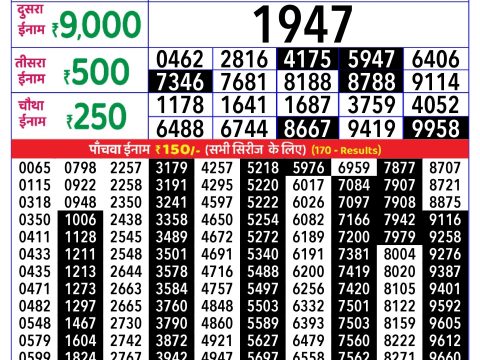 Rajshree Lottery Result Today