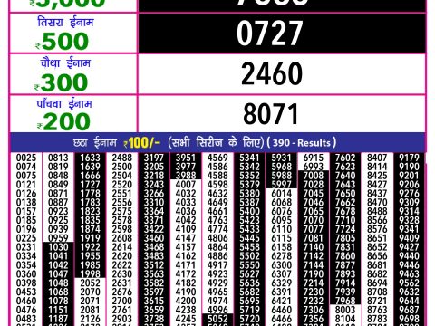Rajshree Lottery Result Today