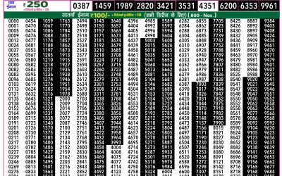 Everest Lottery Result Today Rajshree 50 Shani Weekly Lottery 7.30pm Result 27 September 2025