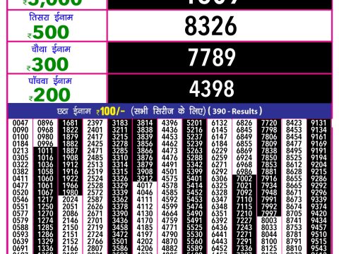 Rajshree Lottery Result Today