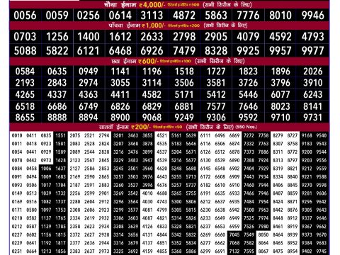 Rajshree Lottery Result Today
