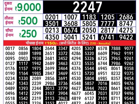Rajshree Lottery Result Today