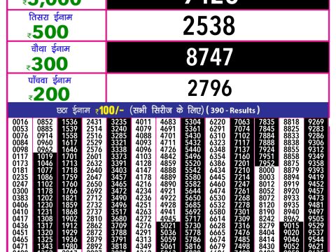 Rajshree Lottery Result Today