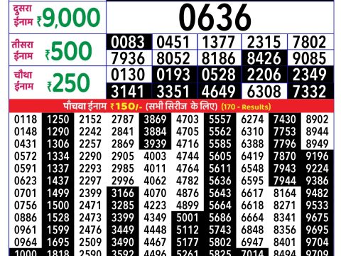 Rajshree Lottery Result Today