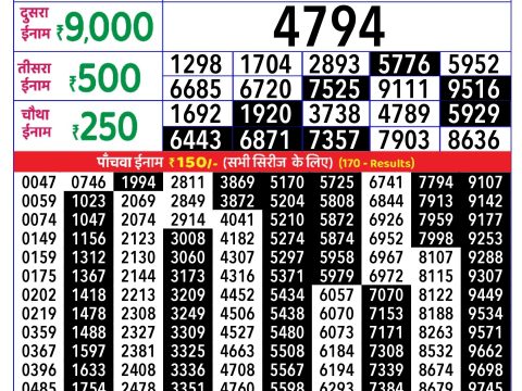 Rajshree Lottery Result Today
