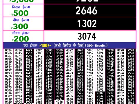Rajshree Lottery Result Today