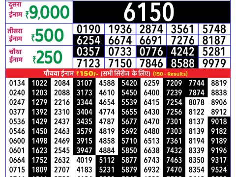 Rajshree Lottery Result Today