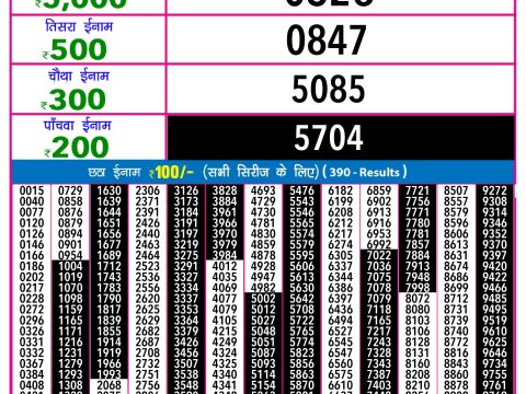 Rajshree Lottery Result Today