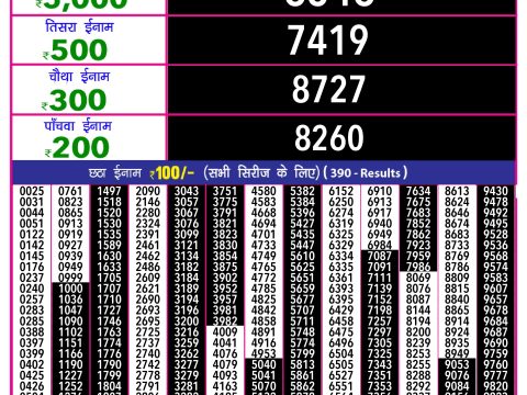 Rajshree Lottery Result Today