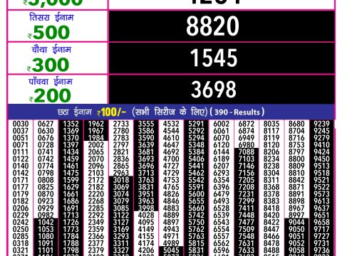 Rajshree Lottery Result Today
