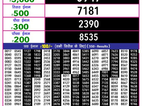 Rajshree Lottery Result Today