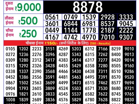 Rajshree Lottery Result Today