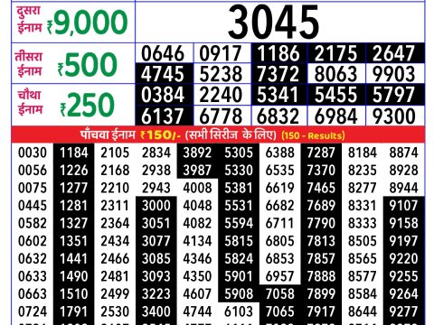 Rajshree Lottery Result Today