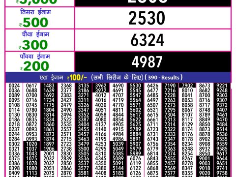 Rajshree Lottery Result Today