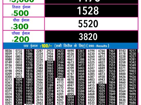 Rajshree Lottery Result Today