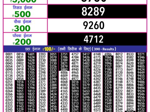 Rajshree Lottery Result Today