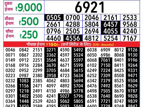 Rajshree Lottery Result Today