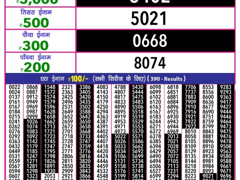 Rajshree Lottery Result Today