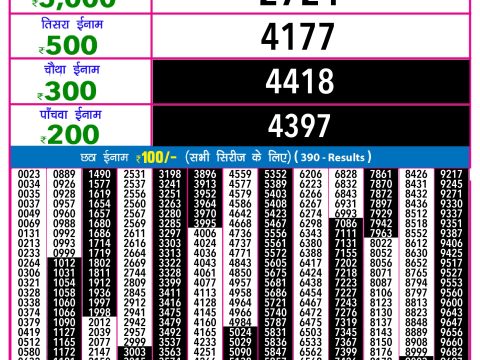 Rajshree Lottery Result Today