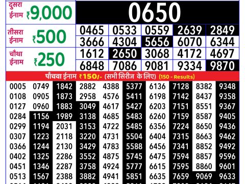 Rajshree Lottery Result Today