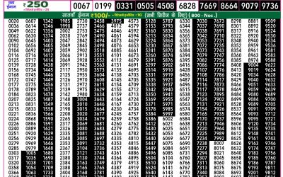 Everest Lottery Result Today Rajshree 50 Ravi Weekly Lottery 7.30pm Result 19 October 2025
