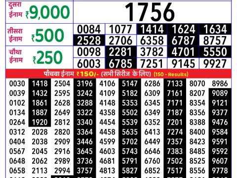 Rajshree Lottery Result Today