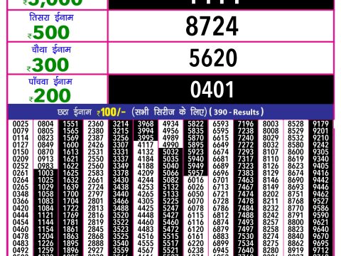 Rajshree Lottery Result Today