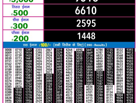 Rajshree Lottery Result Today