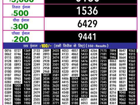 Rajshree Lottery Result Today