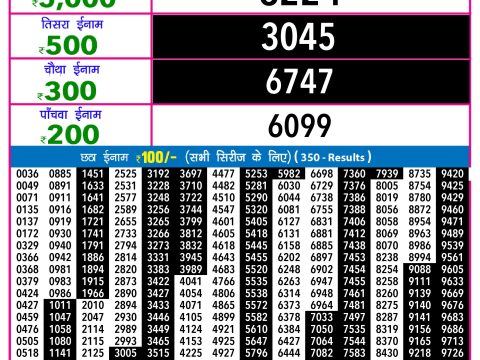 Rajshree Lottery Result Today