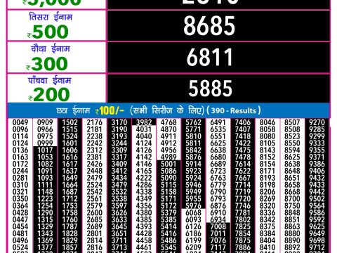 Rajshree Lottery Result Today