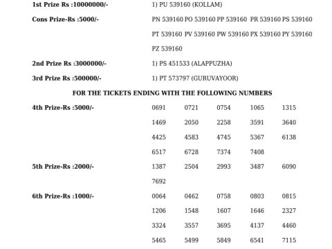 Rajshree Lottery Result Today
