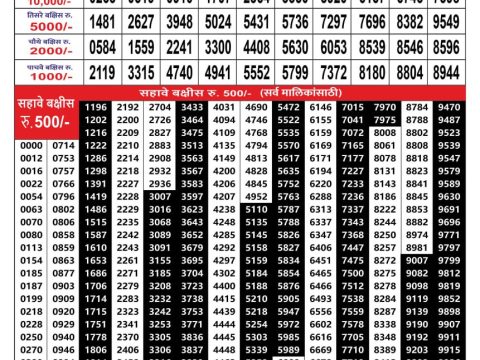 Rajshree Lottery Result Today