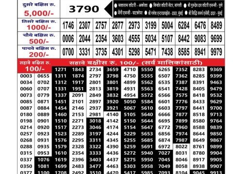 Rajshree Lottery Result Today