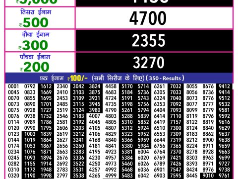 Rajshree Lottery Result Today