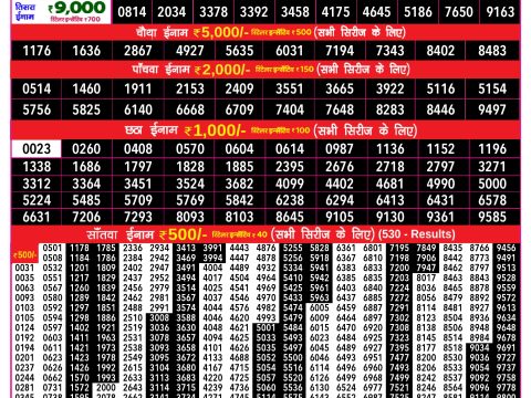 Rajshree Lottery Result Today