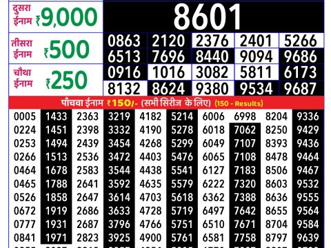 Rajshree Lottery Result Today