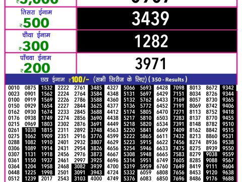 Rajshree Lottery Result Today