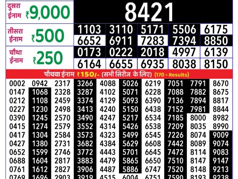 Rajshree Lottery Result Today