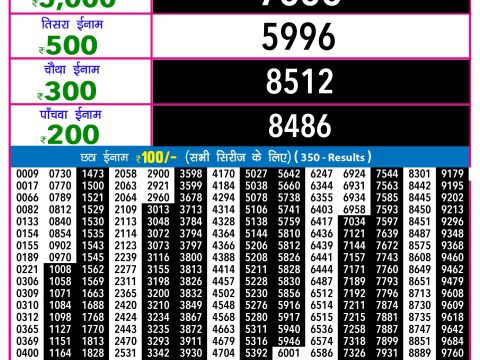 Rajshree Lottery Result Today