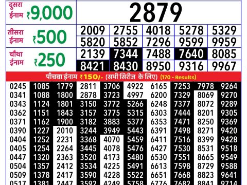 Rajshree Lottery Result Today