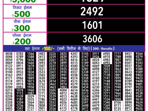 Rajshree Lottery Result Today