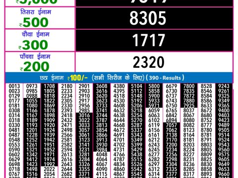 Rajshree Lottery Result Today