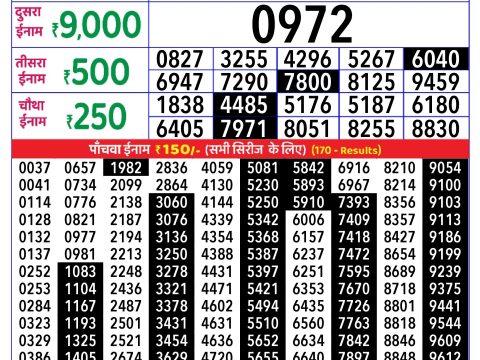 Rajshree Lottery Result Today