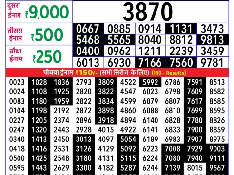 Rajshree Lottery Result Today