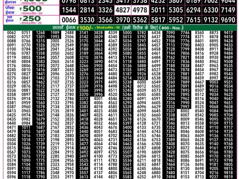 Rajshree Lottery Result Today