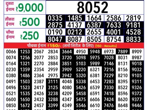 Rajshree Lottery Result Today